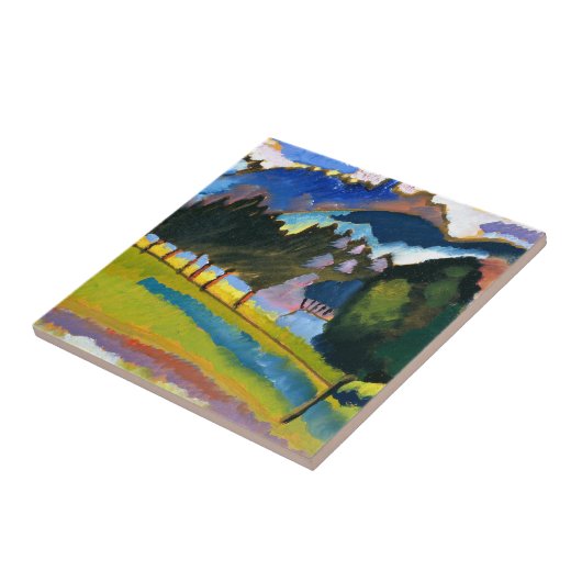 Kandinsky - Landschap met Rolling Hills Tegeltje (Zijkant)