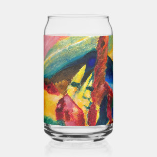 Kandinsky landschap met twee populieren blikvorm glas