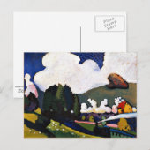 Kandinsky - Landschap nabij Murnau met locomotief Briefkaart (Voorkant / Achterkant)