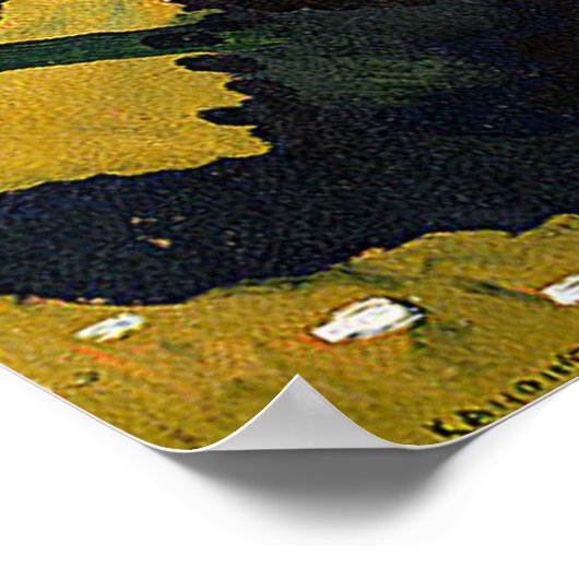 Kandinsky - Landschap nabij Murnau met locomotief Poster (Hoek)