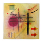 Kandinsky - Levendig, populair abstract schilderij Tegeltje (Voorkant)
