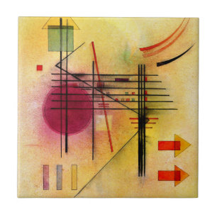 Kandinsky - Levendig, populair abstract schilderij Tegeltje