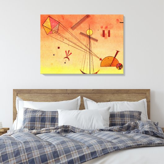 Kandinsky - Light Attachment Canvas Afdruk (Insitu (Slaapkamer))