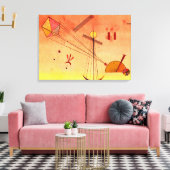 Kandinsky - Light Attachment Canvas Afdruk (Insitu (Woonkamer))
