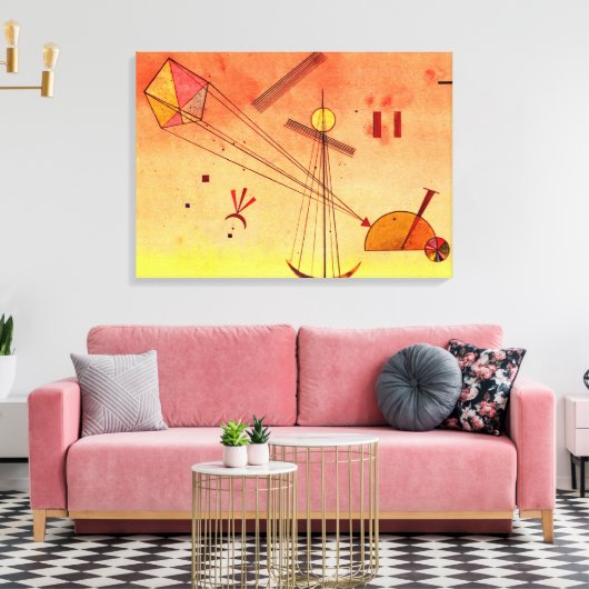 Kandinsky - Light Attachment Canvas Afdruk (Insitu (Woonkamer))