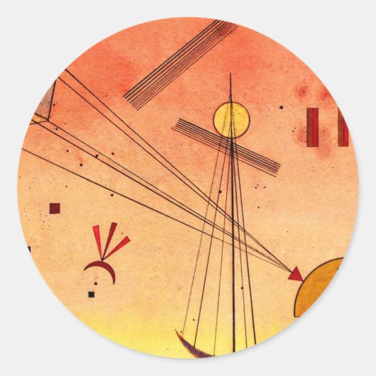 Kandinsky - Light Attachment Ronde Sticker (Voorkant)