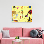 Kandinsky - Line-Spot, kleurrijk abstract schilder Canvas Afdruk (Insitu (Woonkamer))