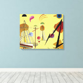 Kandinsky - Line-Spot, kleurrijk abstract schilder Canvas Afdruk (Insitu (Houten vloer))