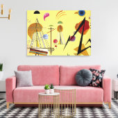 Kandinsky - Line-Spot, kleurrijk abstract schilder Canvas Afdruk (Insitu (Woonkamer))