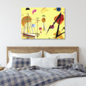 Kandinsky - Line-Spot, kleurrijk abstract schilder Canvas Afdruk (Insitu (Slaapkamer))