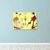 Kandinsky - Line-Spot, kleurrijk abstract schilder Canvas Afdruk (Insitu (Houten vloer))