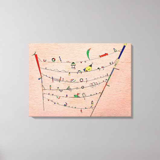 Kandinsky - Little Accents Canvas Afdruk (Voorkant)
