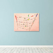 Kandinsky - Little Accents Canvas Afdruk (Insitu (Houten vloer))