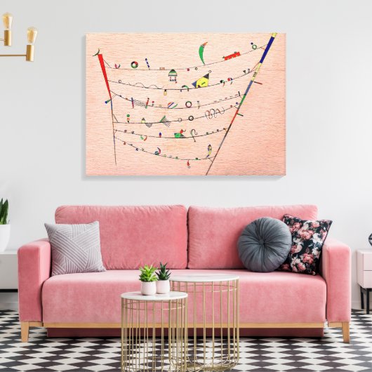 Kandinsky - Little Accents Canvas Afdruk (Insitu (Woonkamer))
