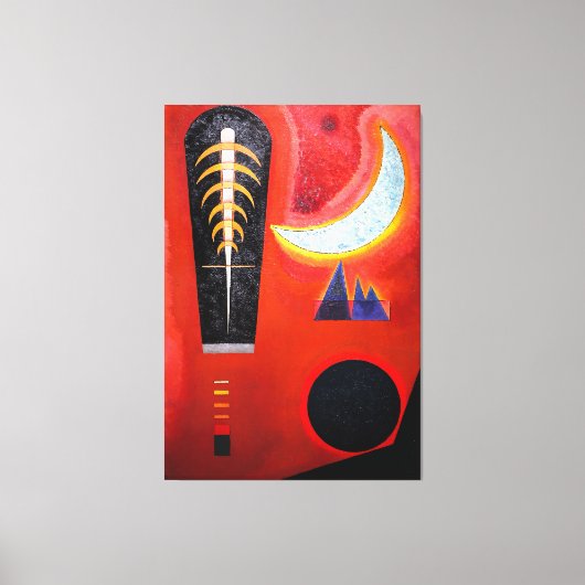 KANDINSKY - LOOSE IN RED (Loses im Rot) - 1925 - Canvas Afdruk (Voorkant)