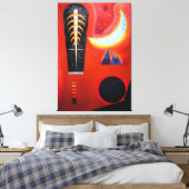 KANDINSKY - LOOSE IN RED (Loses im Rot) - 1925 - Canvas Afdruk (Insitu (Slaapkamer))