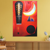 KANDINSKY - LOOSE IN RED (Loses im Rot) - 1925 - Canvas Afdruk (Insitu (Woonkamer))