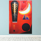 KANDINSKY - LOOSE IN RED (Loses im Rot) - 1925 - Canvas Afdruk (Insitu (Houten vloer))