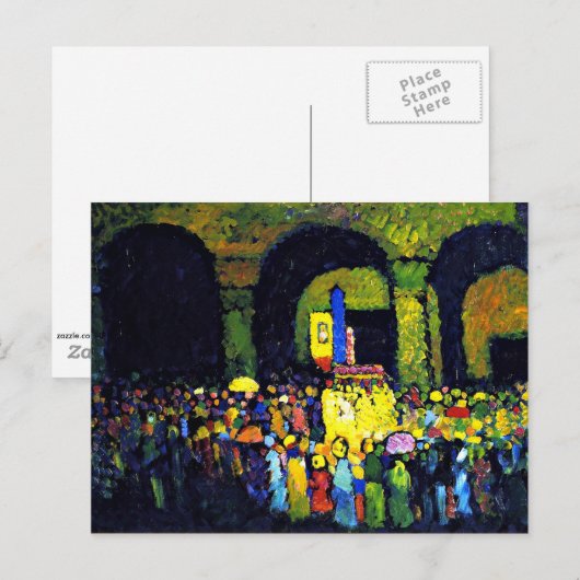 Kandinsky - Ludwigkirche in Murnau Briefkaart (Voorkant / Achterkant)