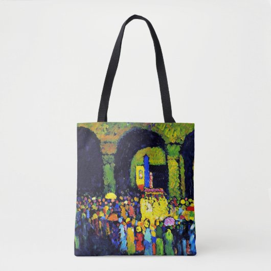 Kandinsky - Ludwigkirche in Murnau, Tote Bag (Voorkant)