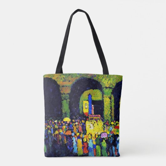 Kandinsky - Ludwigkirche in Murnau, Tote Bag (Achterkant)