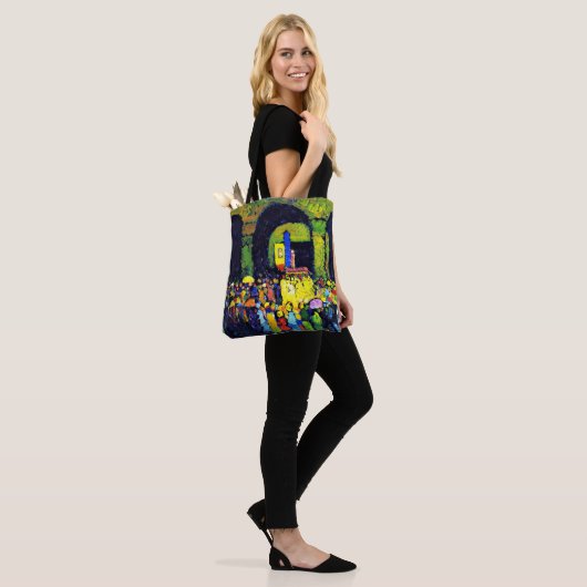 Kandinsky - Ludwigkirche in Murnau, Tote Bag (Op model)