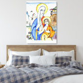 Kandinsky - Madonna en Child, prachtig schilderij Canvas Afdruk (Insitu (Slaapkamer))