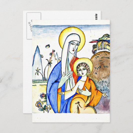 Kandinsky - Madonna en Kind, mooi schilderij Briefkaart (Voorkant / Achterkant)