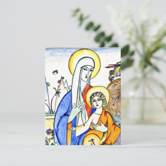 Kandinsky - Madonna en Kind, mooi schilderij Kaart (Staand voorkant)