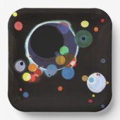 Kandinsky - Meerdere Borden voor cirkelpapier Papieren Bordje (Voorkant)