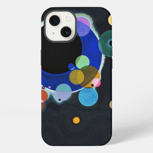 Kandinsky Meerdere Cirkels Abstract iPhone Hoesje (Achterkant)
