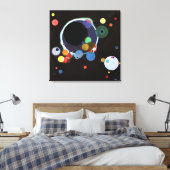 Kandinsky - Meerdere Cirkels Canvas Afdruk (Insitu (Slaapkamer))