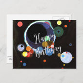 Kandinsky - Meerdere cirkels - Fijne verjaardag Briefkaart (Voorkant / Achterkant)