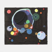 Kandinsky - Meerdere Cirkels Fleece Deken (Voorkant (Horizontaal))