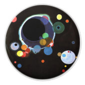Kandinsky - Meerdere Cirkels Keramische Knop (Voorkant)