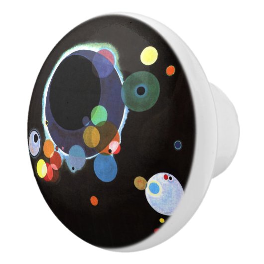 Kandinsky - Meerdere Cirkels Keramische Knop (Rechts)