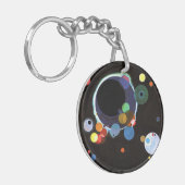 Kandinsky - Meerdere Cirkels Sleutelhanger (Voorkant Links)