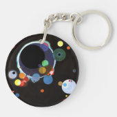 Kandinsky - Meerdere Cirkels Sleutelhanger (Achterkant)