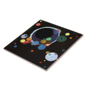 Kandinsky - Meerdere Cirkels Tegeltje (Zijkant)