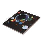 Kandinsky - Meerdere Cirkels Tegeltje (Zijkant)
