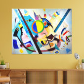 KANDINSKY - MEERKLEURIGE CIRKEL - 1921 - Bauhaus - Canvas Afdruk (Insitu (Woonkamer))