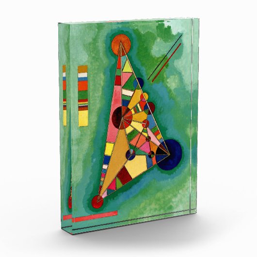 Kandinsky - Meerkleurige Driehoek Fotoblokken (Links)