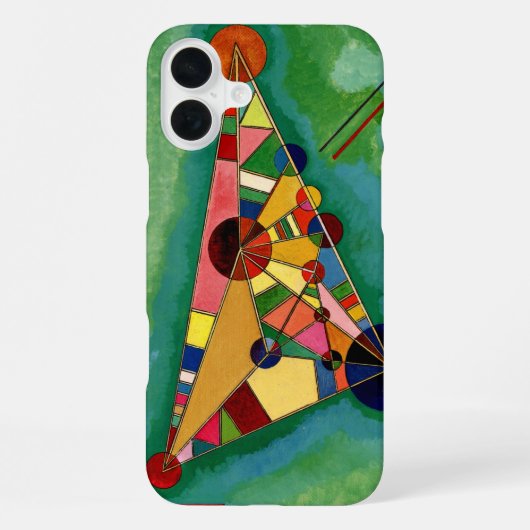 Kandinsky - Meerkleurige Driehoek iPhone Hoesje (Achterkant)