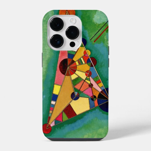 Kandinsky - Meerkleurige Driehoek, iPhone Hoesje (Achterkant)