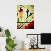 Kandinsky - Merry Structure Poster (Thuiskantoor)