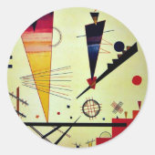 Kandinsky - Merry Structure Ronde Sticker (Voorkant)