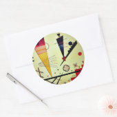Kandinsky - Merry Structure Ronde Sticker (Envelop)