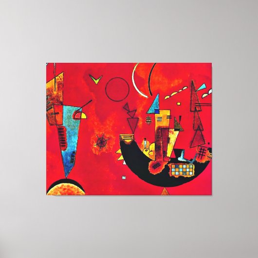 Kandinsky - Met en Tegen Canvas Afdruk (Voorkant)