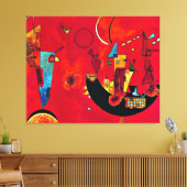 Kandinsky - Met en Tegen Canvas Afdruk (Insitu (Woonkamer))