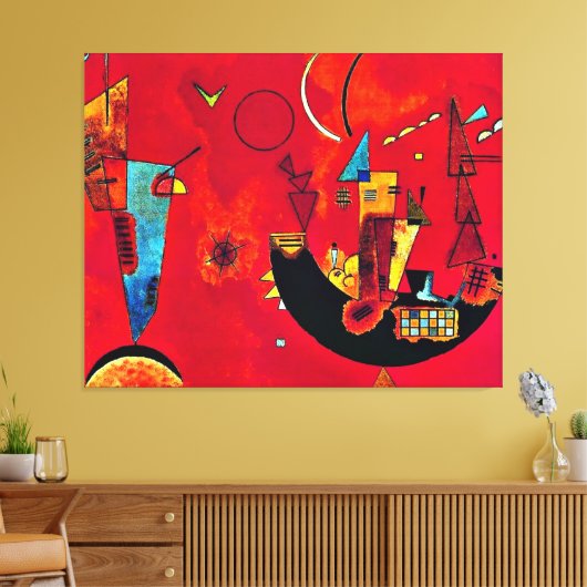 Kandinsky - Met en Tegen Canvas Afdruk (Insitu (Woonkamer))